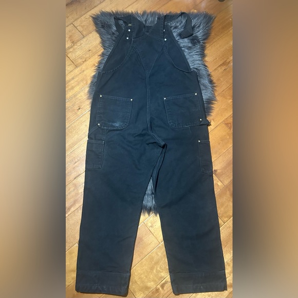 Carhartt Relaxed Fit Duck Bib Overall Black Size 38x30 - Picture 4 of 8